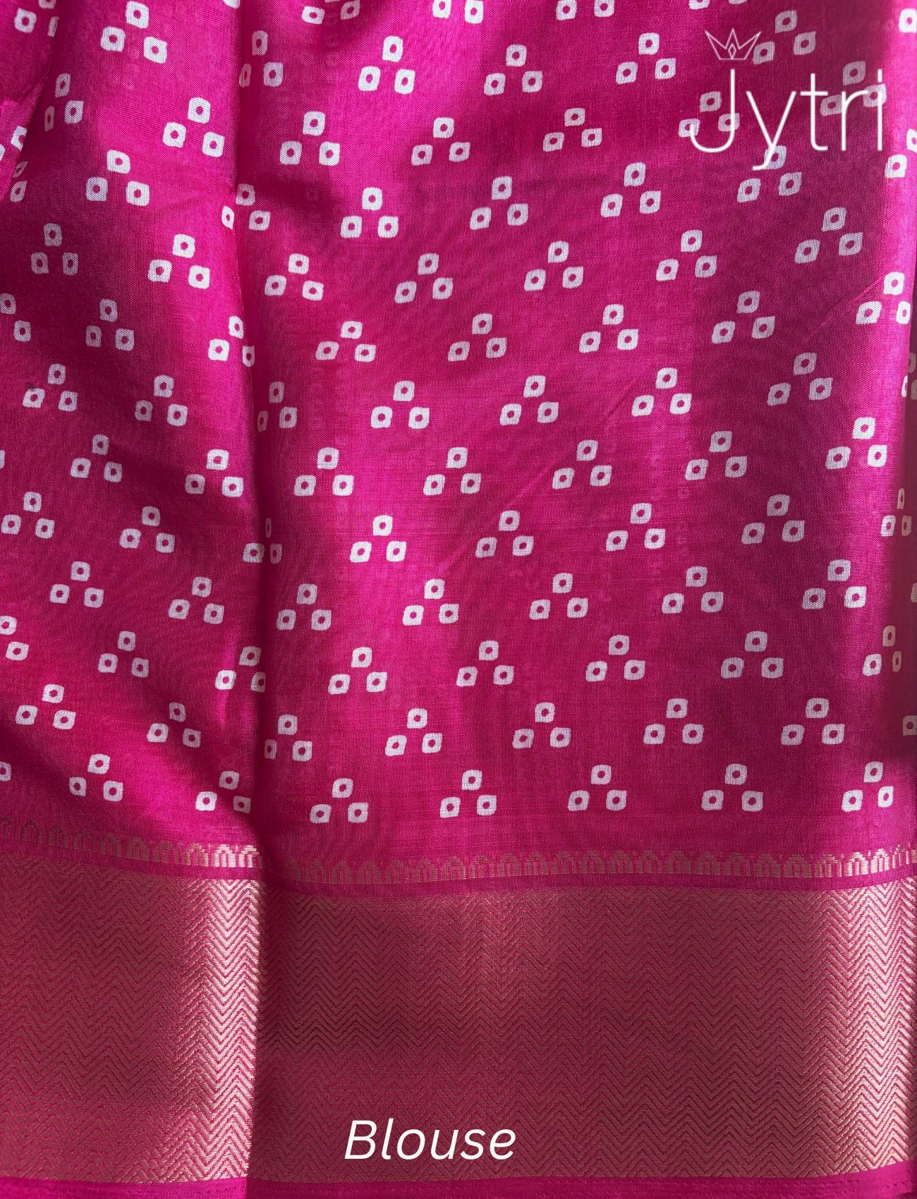 Dark Pink Saree with Zari Border