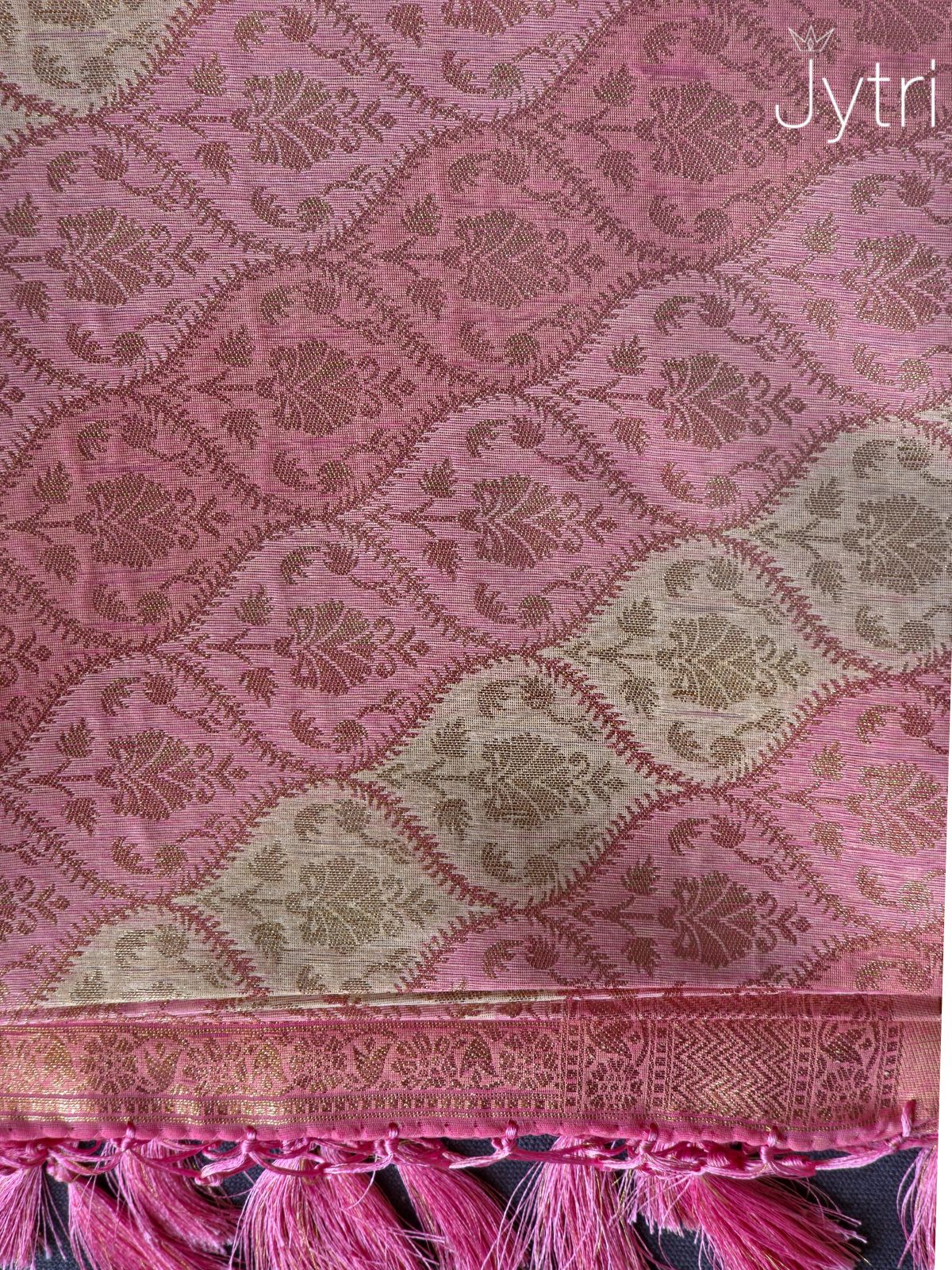 Festive Tissue Silk Saree Pastel Pink