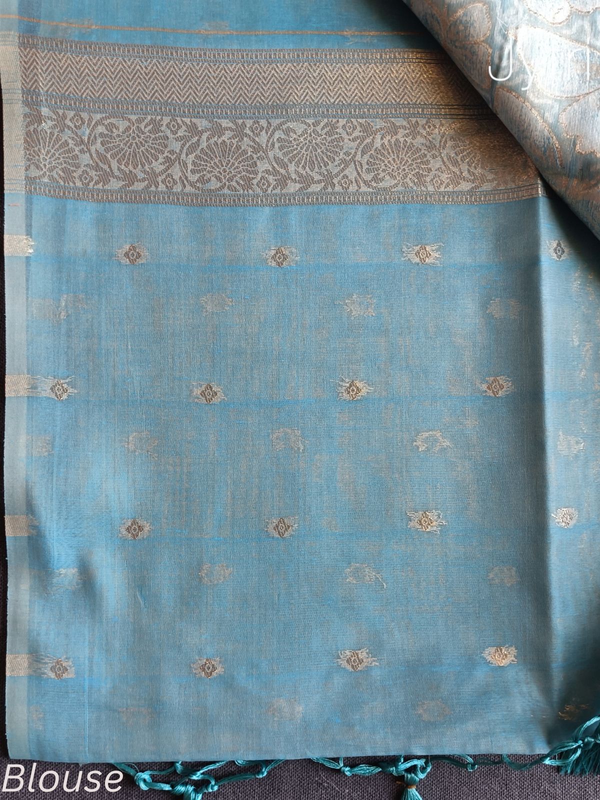 Pastel Blue Blouse Piece