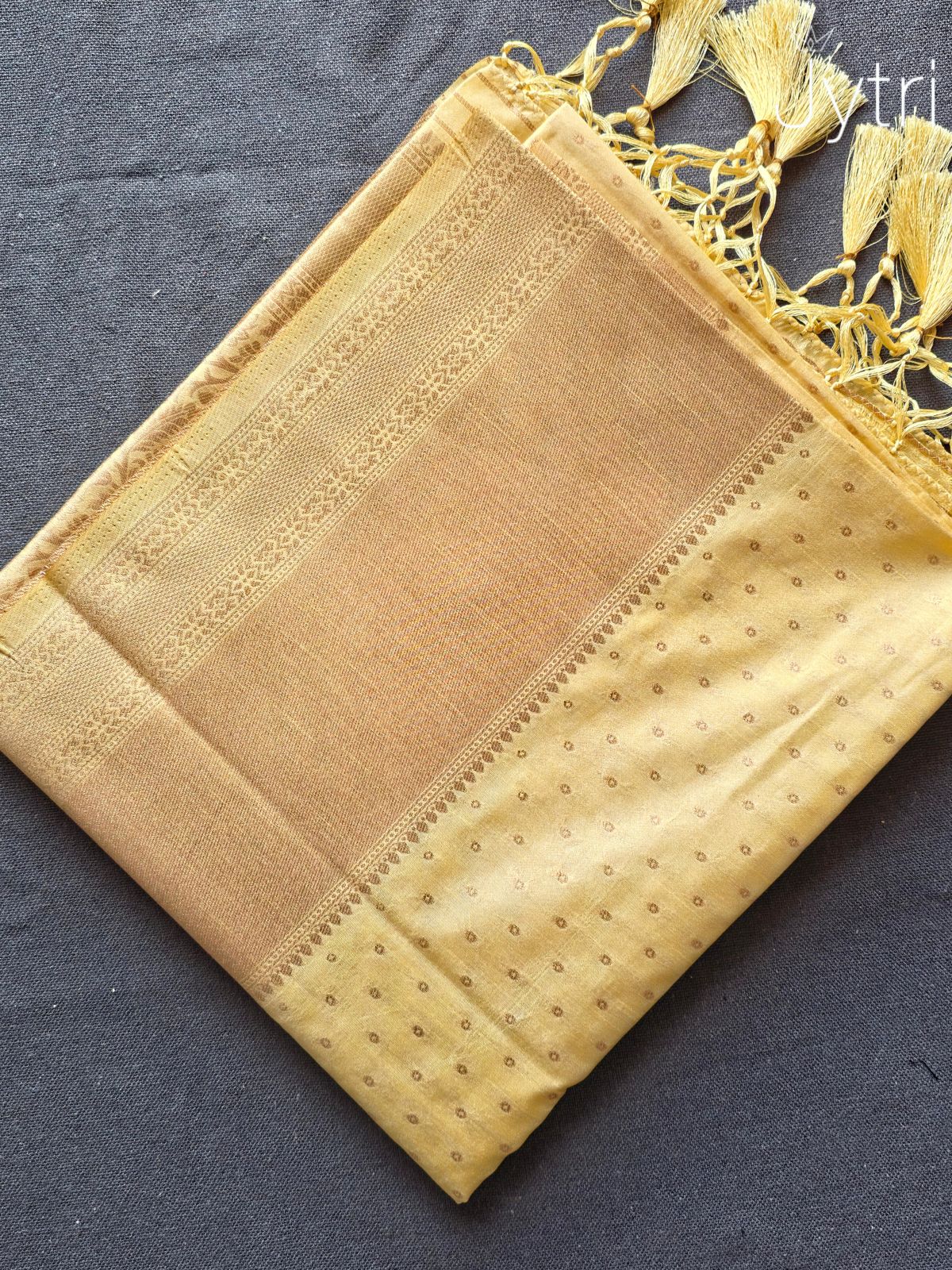 Cream Saree