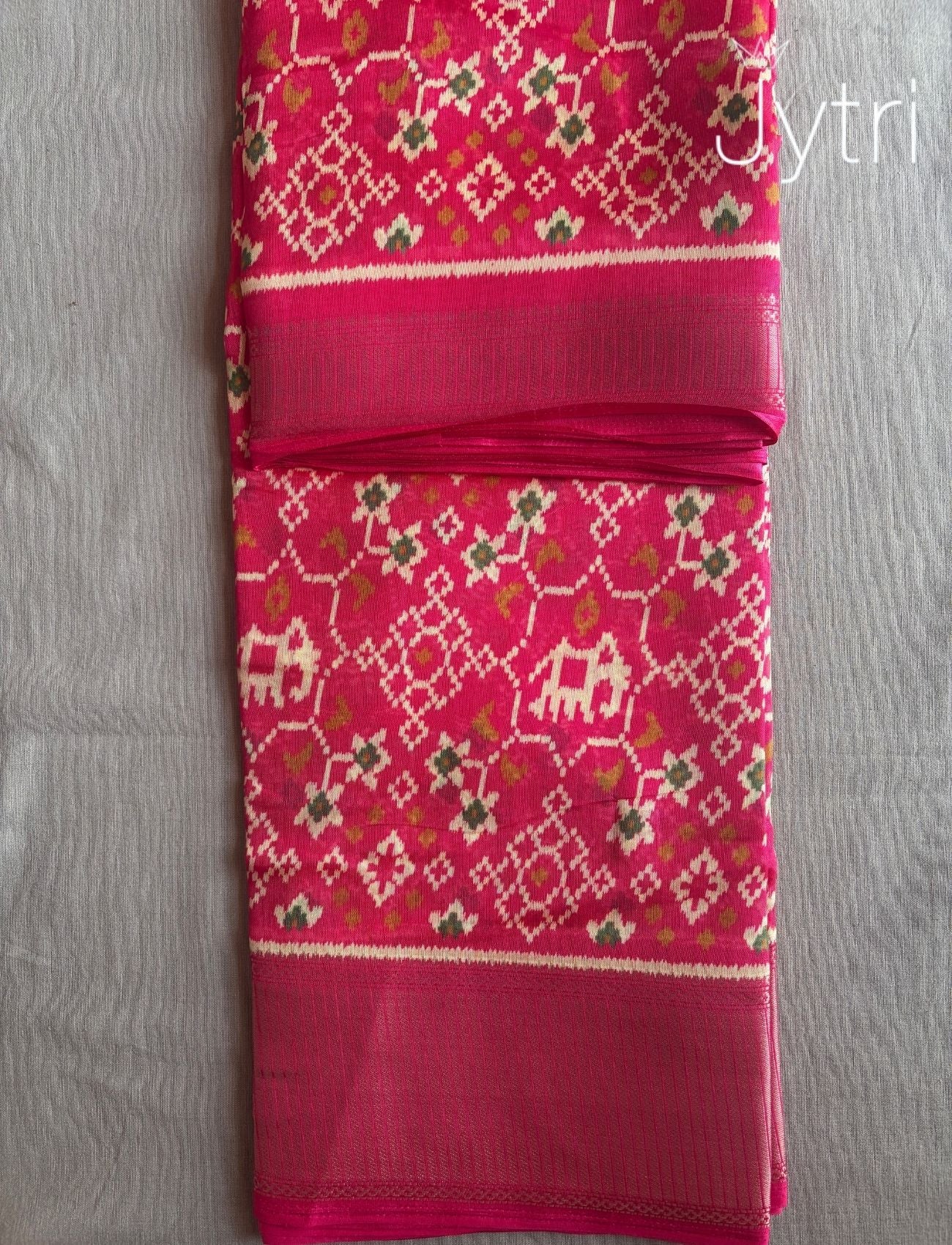 Crimson Pink Festive Saree