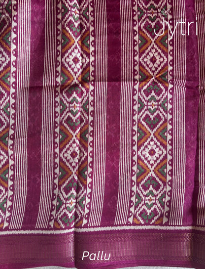Dark Berry Pink Festive Saree