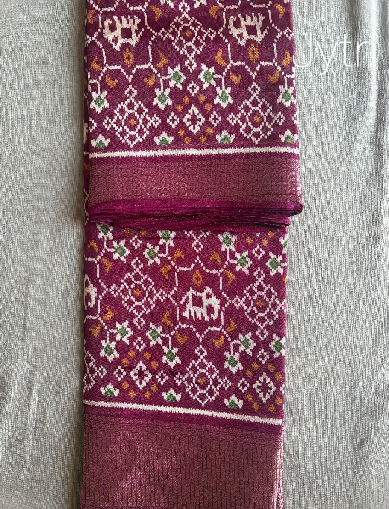 Dark Berry Pink Saree