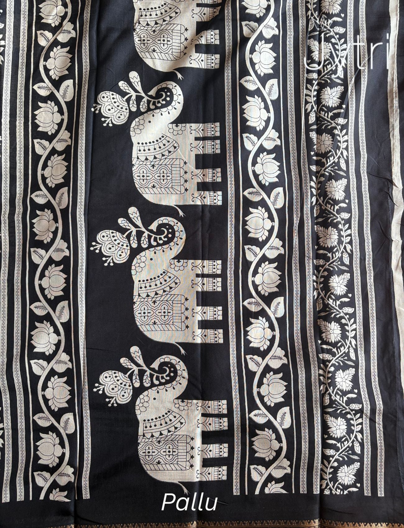 Elephant print saree