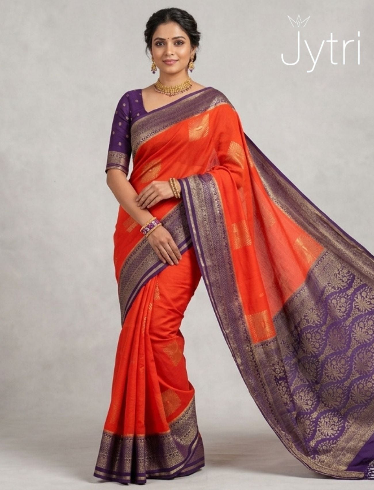 Festive Saree Orange