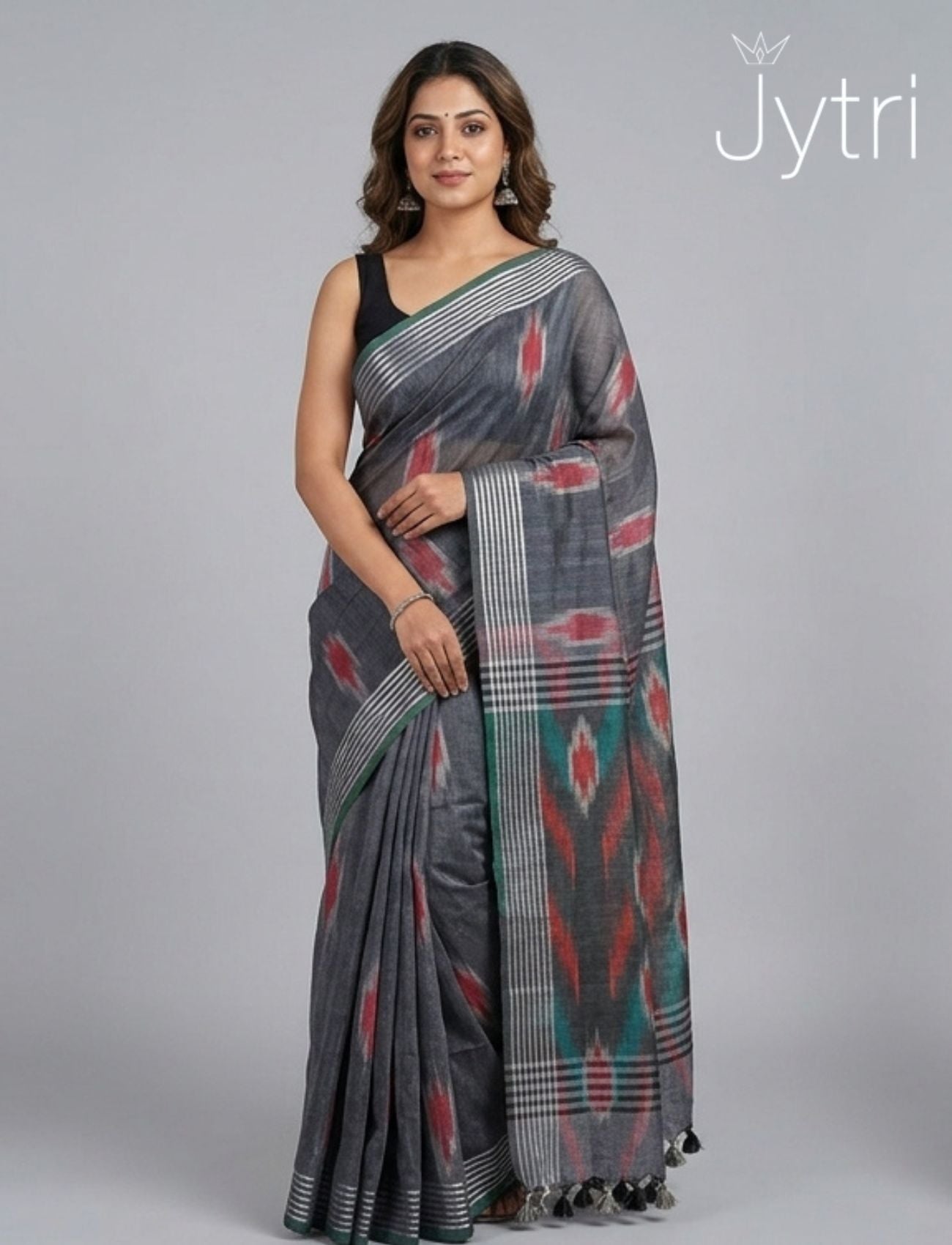Grey Formal Saree