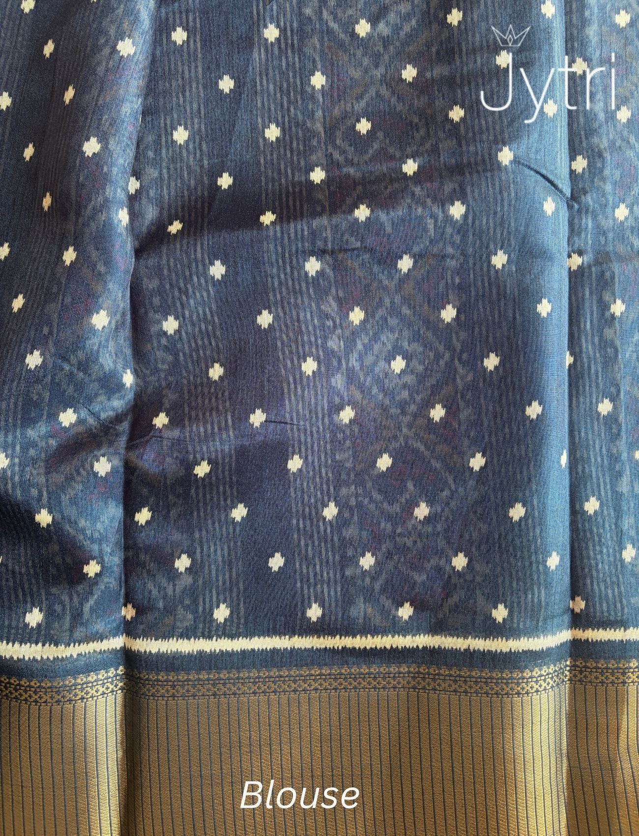 Ikat Print Saree with Printed Blouse