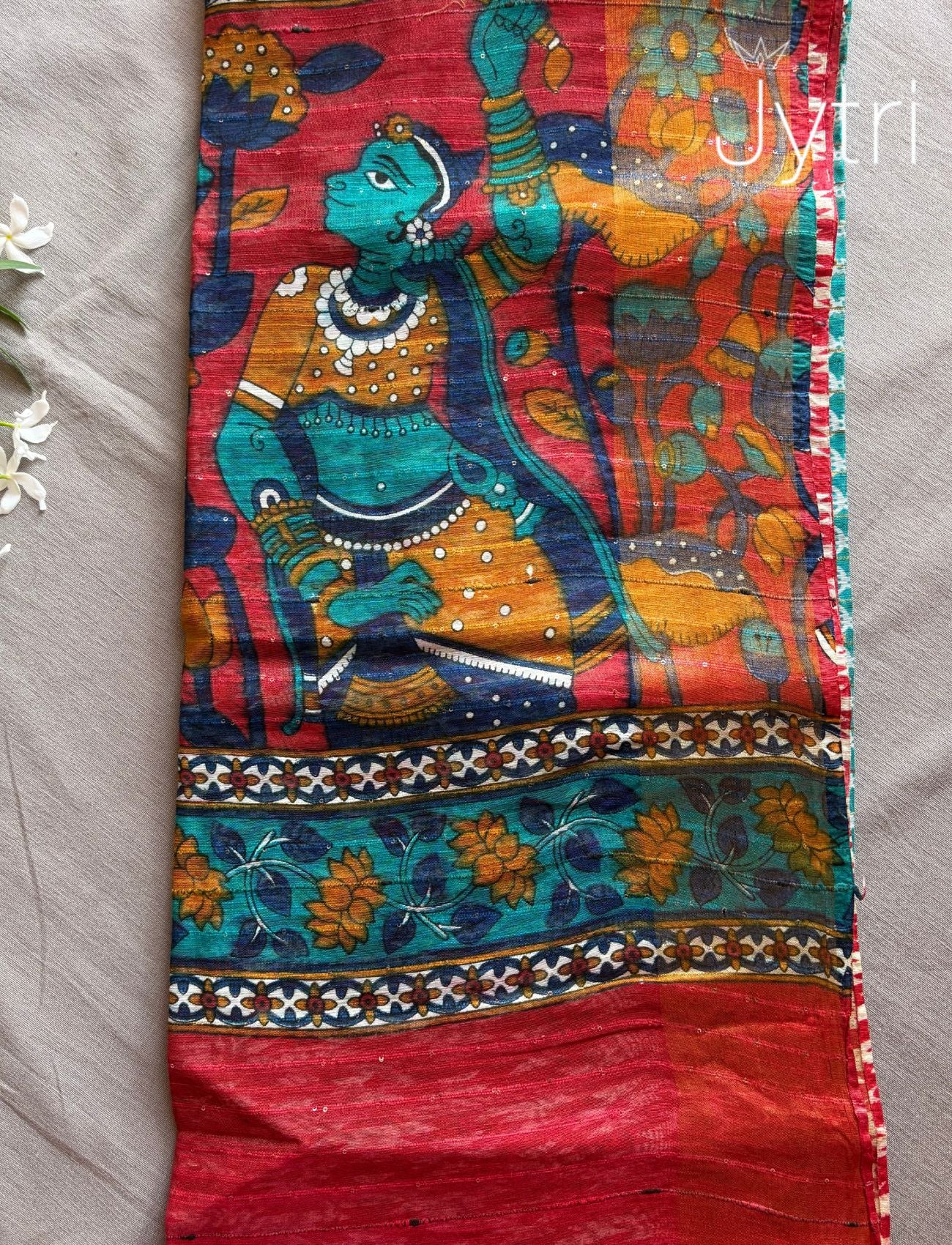 Kalamkari Print Saree Cotton Saree