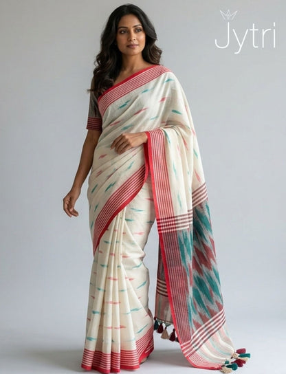 Off White Formal Saree