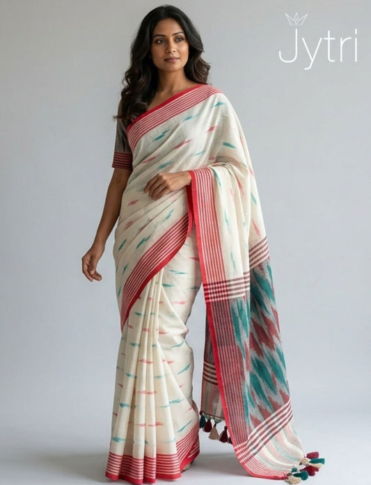 Off White Formal Saree