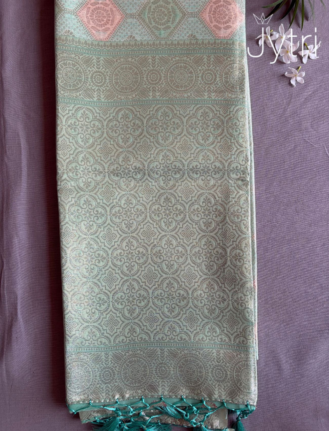 Pastel Green Saree
