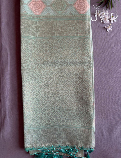 Pastel Green Saree