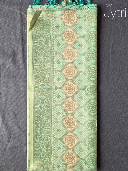Tissue Silk Saree Pastel Green